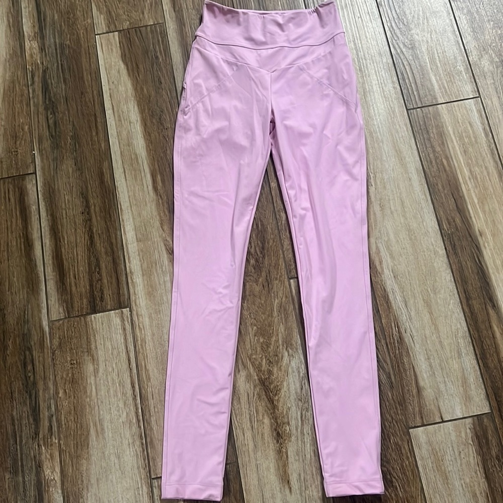 No Ka Oí pink high waisted full length leggings